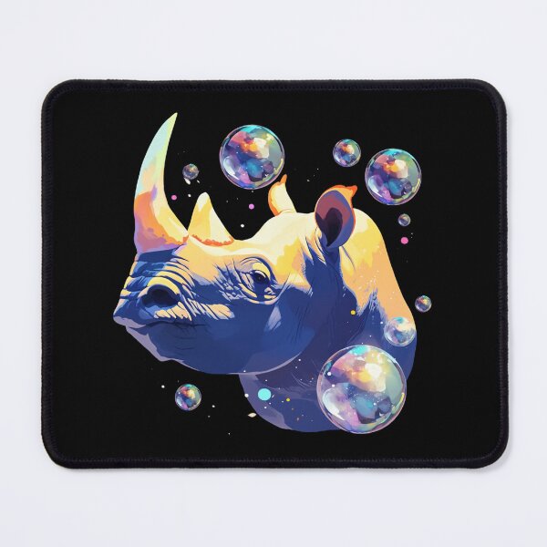 Item preview, Rhino // Cute Rhino art // Rhinos // children // Bubbles // Baby Rhino designed and sold by SMARTKIT DESIGNAGENCY.