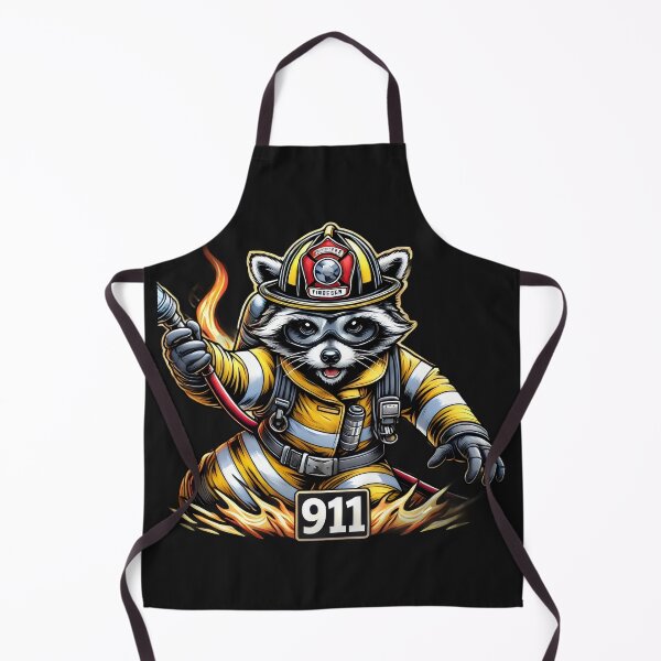 Item preview, Fireman raccoon designed and sold by SaNNty.