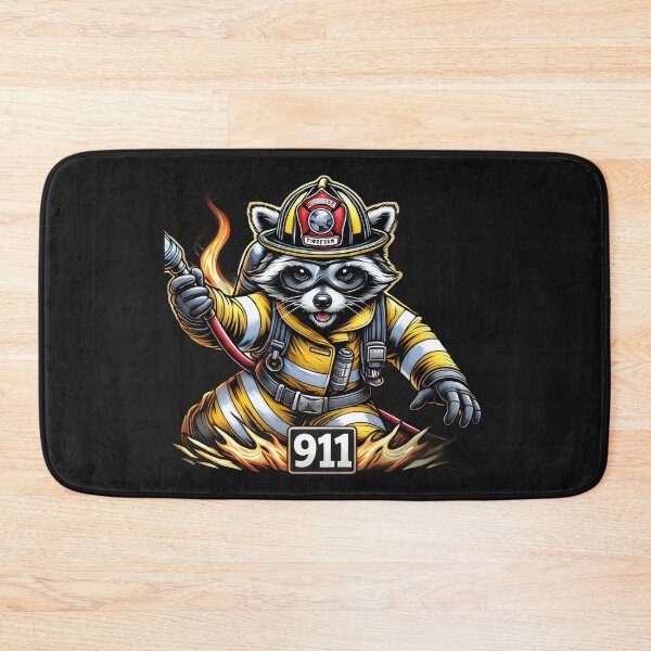 Item preview, Fireman raccoon designed and sold by SaNNty.
