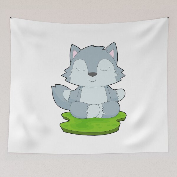 Item preview, Wolf Yoga Fitness Meditation designed and sold by Snabdesign84.