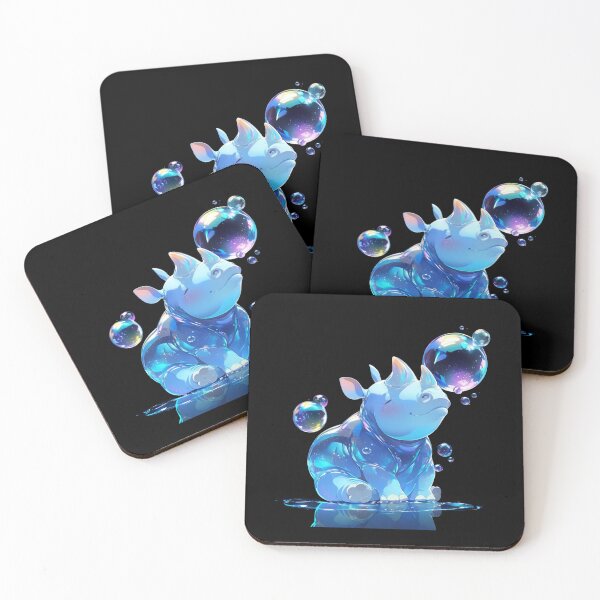 Item preview, Rhino // Cute Rhino art // Rhinos // children // Bubbles // Baby Rhino designed and sold by SMARTKIT  DESIGNAGENCY.