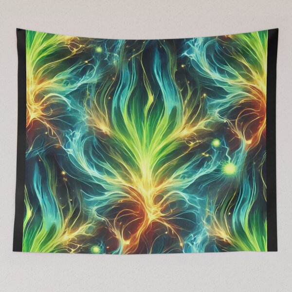 Item preview, Futuristic Plasma Flame Pattern designed and sold by Wiredart.