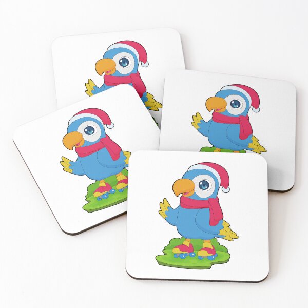 Item preview, Parrot Christmas Roller skates designed and sold by Snabdesign84.