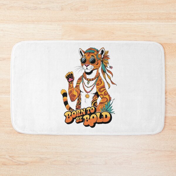 Item preview, Born to Be Bold - Groovy Cougar Boho 70s Art | LaLi Designs designed and sold by LaLi-Designs.