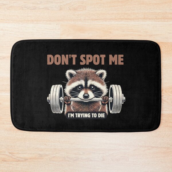 Item preview, Gym Fail Incoming Funny Lifting Raccoon Meme designed and sold by Hoshi-Club.