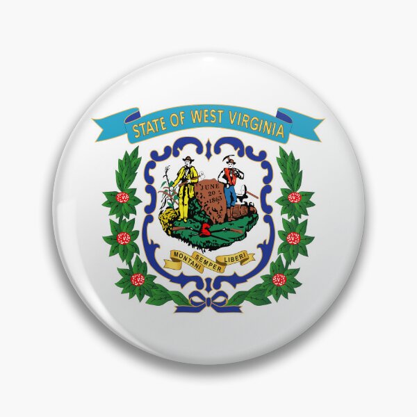 Item preview, Govt - West Virginia - 1863 - Blue - Gold X 300 designed and sold by Military Insignia Products.