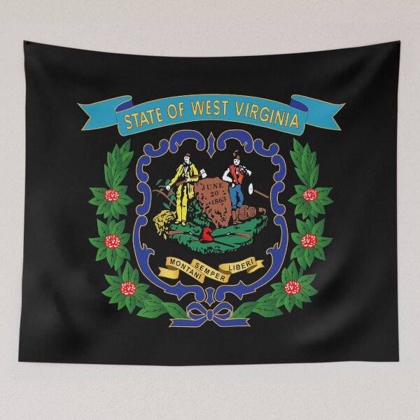 Item preview, Govt - West Virginia - 1863 - Blue - Gold X 300 designed and sold by Military Insignia Products.