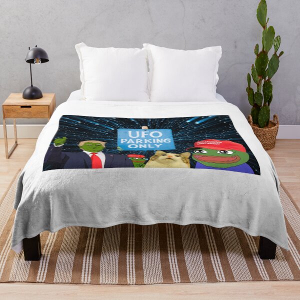 Item preview, Funny Trump Meme with Cat and UFO – Hilarious Space-Themed Parody Design designed and sold by Colorful-Garden.