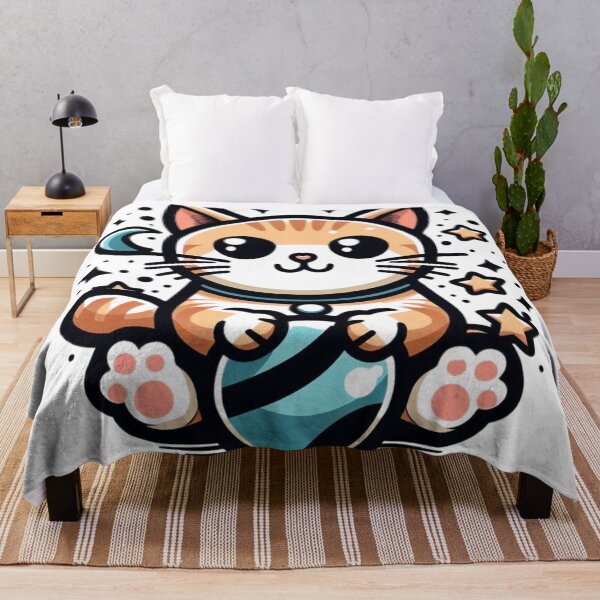 Item preview, Playful Cat with Ball designed and sold by byvarol.
