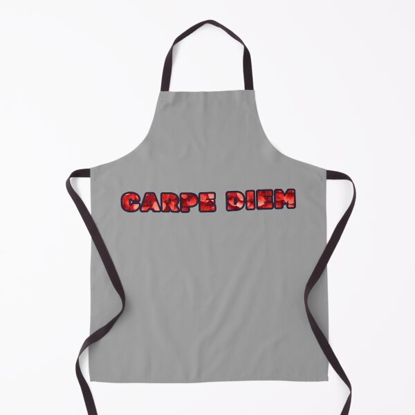 Item preview, Carpe Diem, red flowers pattern, writing, red writing designed and sold by silent-violin.