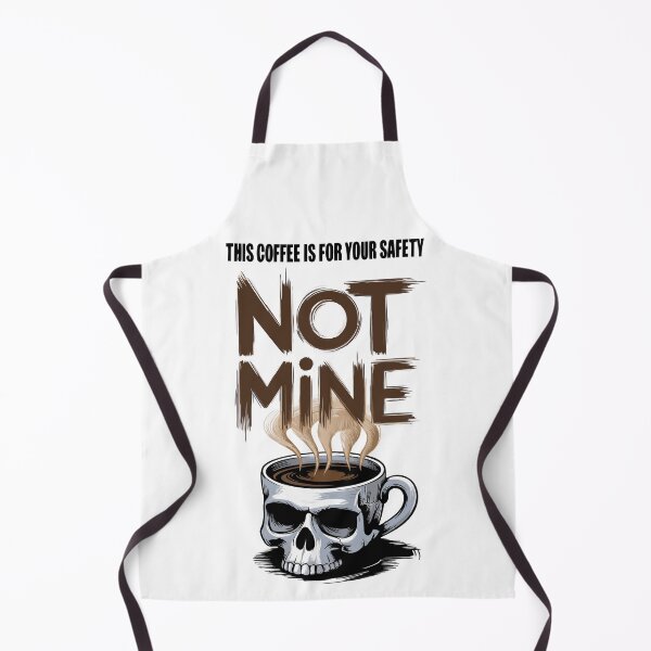 Item preview, This Coffee Is for Your Safety - Not Mine | Funny Skull Coffee Lover designed and sold by pixelated_echoes.