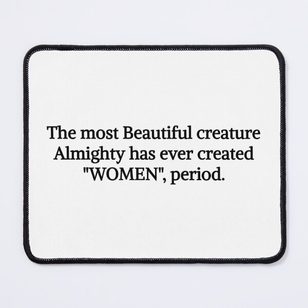 Item preview, Women's Day/Month Almighty's Beautiful creature designed and sold by rebuZZ-Apparels-The Minimalistic Buzz.