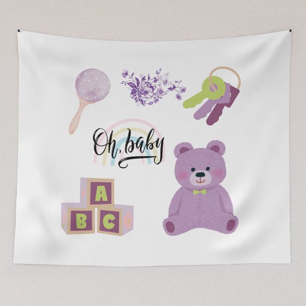 Item preview, Purple Baby Scrapbooking Stickersheet designed and sold by BlesstB.