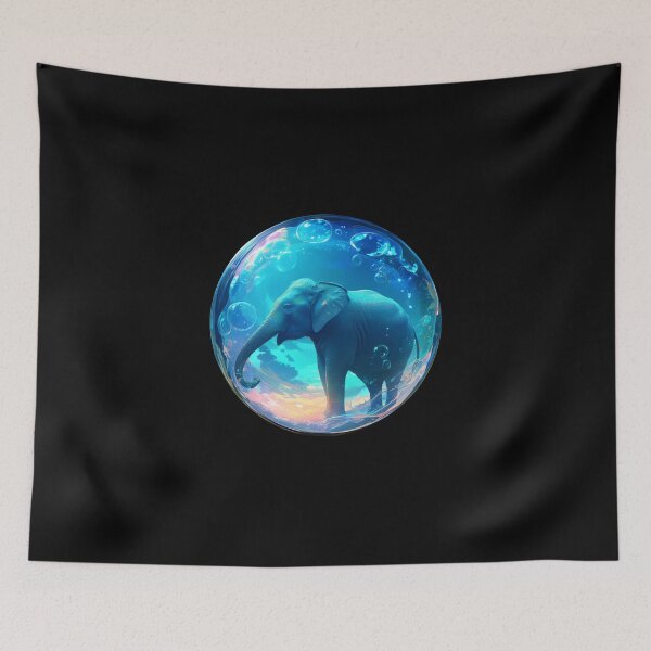 Item preview, Elephant // Cute Elephant art // Elephants // children // Bubbles // Baby Elephant designed and sold by SMARTKIT  DESIGNAGENCY.