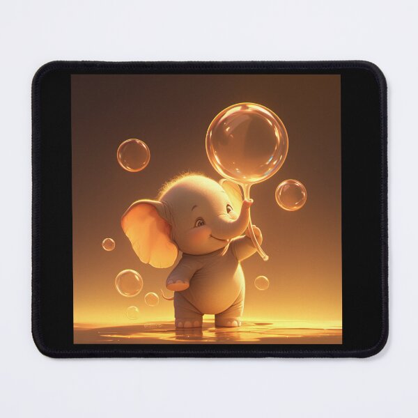 Item preview, Elephant // Cute Elephant art // Elephants // children // Bubbles // Baby Elephant designed and sold by SMARTKIT DESIGNAGENCY.
