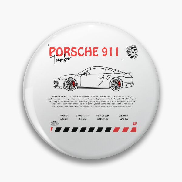 Artikelvorschau, Legendärer 911 Turbo – Linienkunst eines Hochleistungssportwagens entworfen und verkauft von Wizard-shop1.