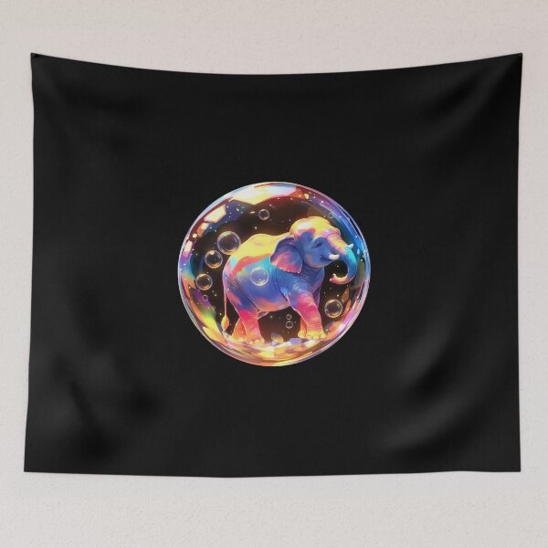 Item preview, Elephant // Cute Elephant art // Elephants // children // Bubbles // Baby Elephant designed and sold by SMARTKIT  DESIGNAGENCY.