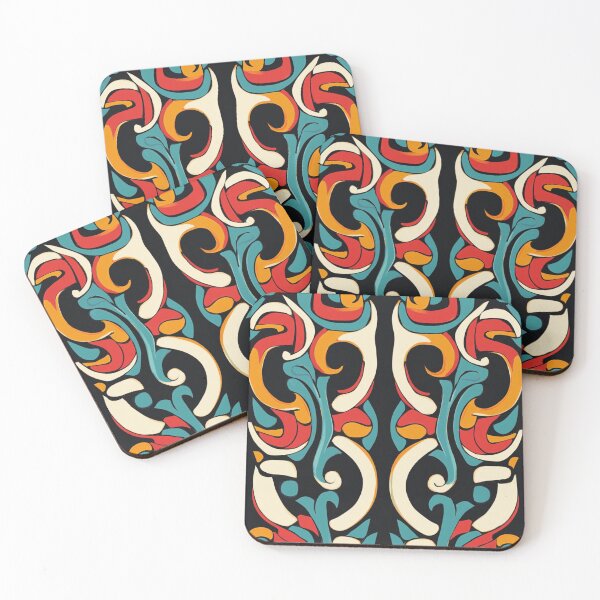 Item preview, Kowhaiwhai Miki Colorful Pattern designed and sold by GrinGalore.