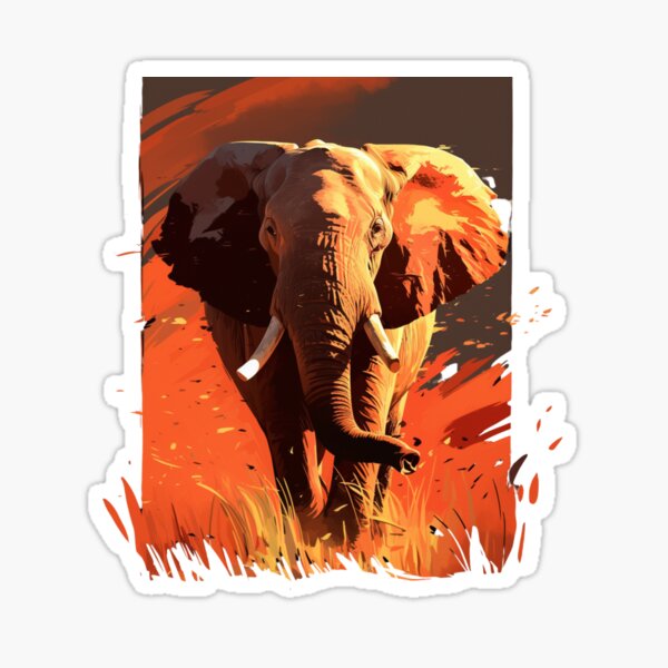 Aperçu de l'œuvre L'éléphant d'Afrique Espèce en voie de disparition créée et vendue par SMARTKIT  DESIGNAGENCY.