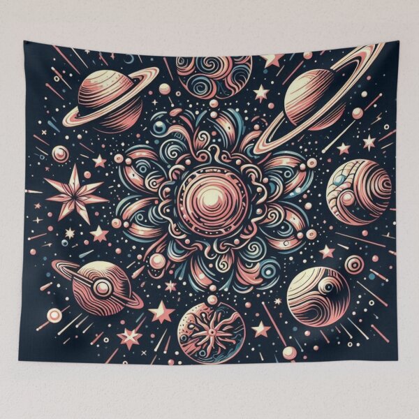 Item preview, Cosmic Design Featuring Planets and Celestial Bodies designed and sold by byvarol.