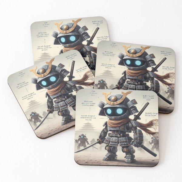 Item preview, Cyber Shogun Rockbot - Model 27 designed and sold by NeonBot_Shop.