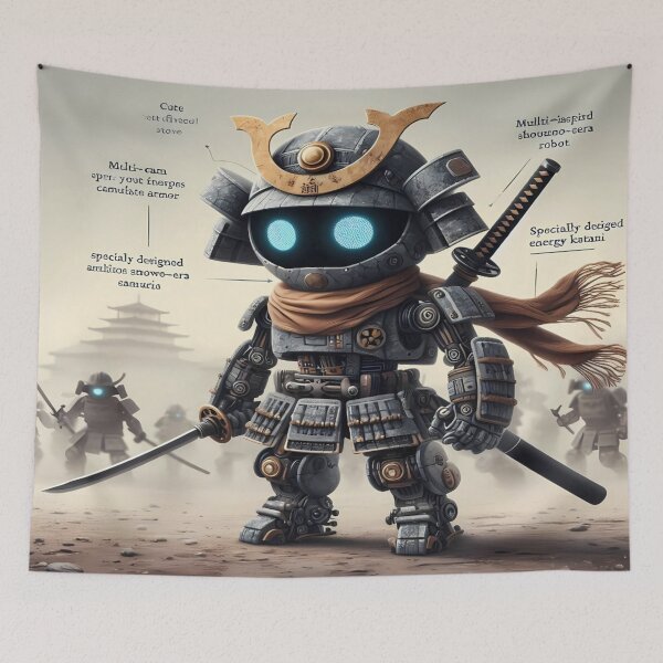 Item preview, Cyber Shogun Rockbot - Model 27 designed and sold by NeonBot_Shop.
