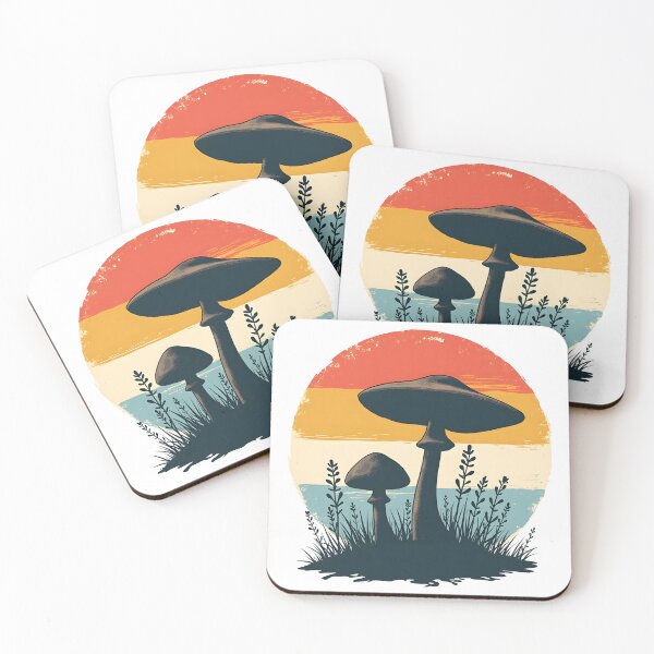 Item preview, Vintage Mushrooms at Sunset designed and sold by Fab-Haven.