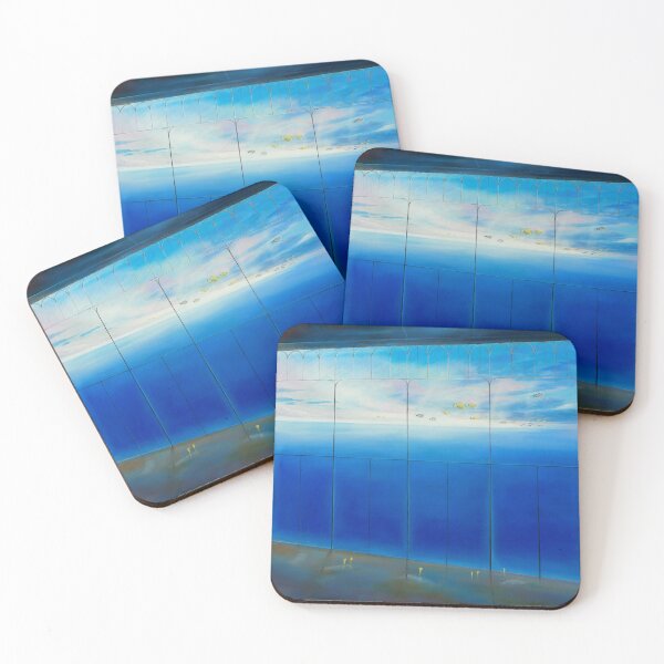 Item preview, Aerial show - fish swim in the air above the sea designed and sold by art paintings.