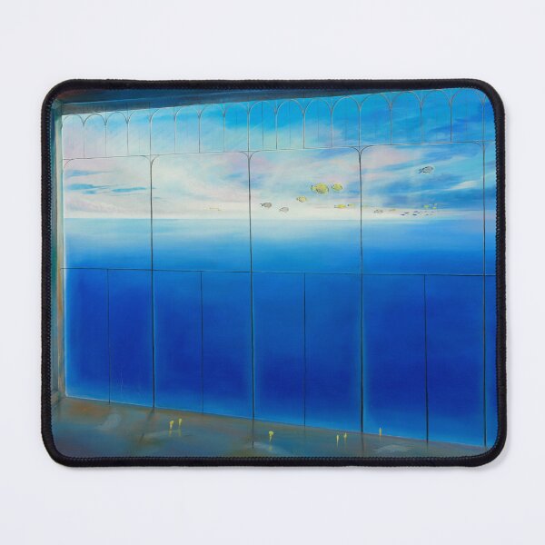 Item preview, Aerial show - fish swim in the air above the sea designed and sold by art paintings.