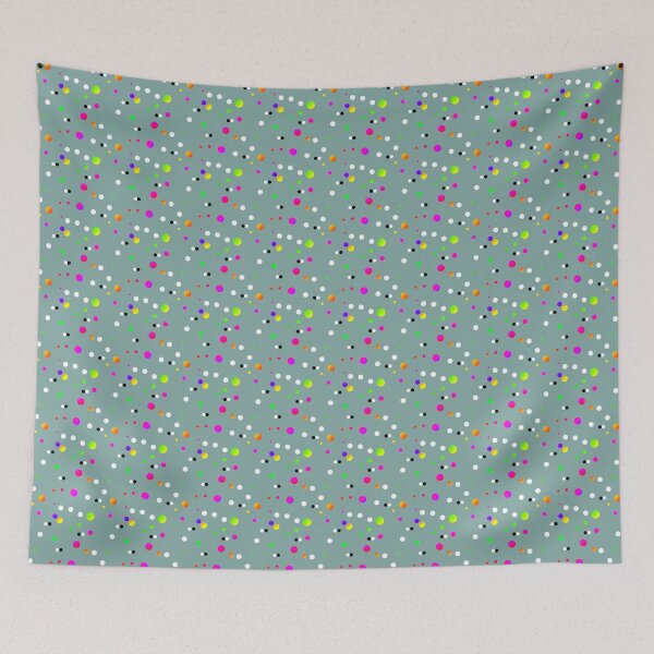 Item preview, Grey blue colourful polka dots | Neutral blue colorful dot designed and sold by lausn.