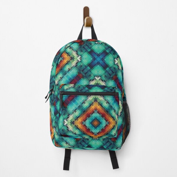 Item preview, Retro geometric pixel pattern designed and sold by Pixeeless.
