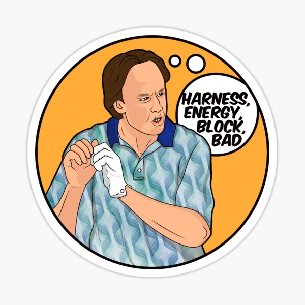 Vista previa del artículo con la obra «Aprovecha la energía - Happy Gilmore», diseñado y vendido por . SHEAHAN..