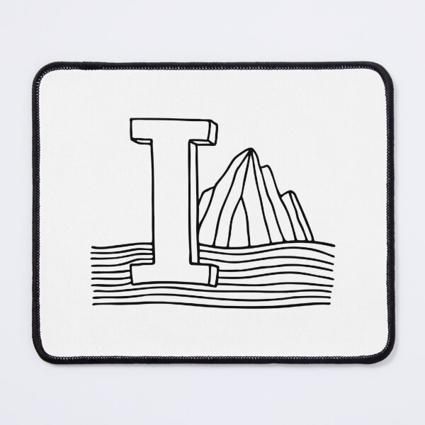 Item preview, A doodle illustration of letter I and Iceberg designed and sold by rasagamastore.