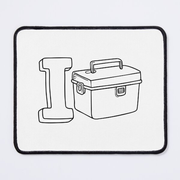 Item preview, A doodle illustration of letter I and Icebox designed and sold by rasagamastore.