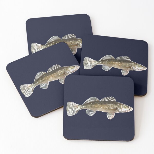 Item preview, Zander Pike-Perch White Alternate Design  designed and sold by designsasstultd.