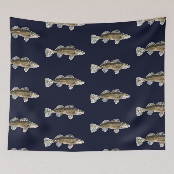 Item preview, Zander Pike-Perch White Alternate Design  designed and sold by designsasstultd.