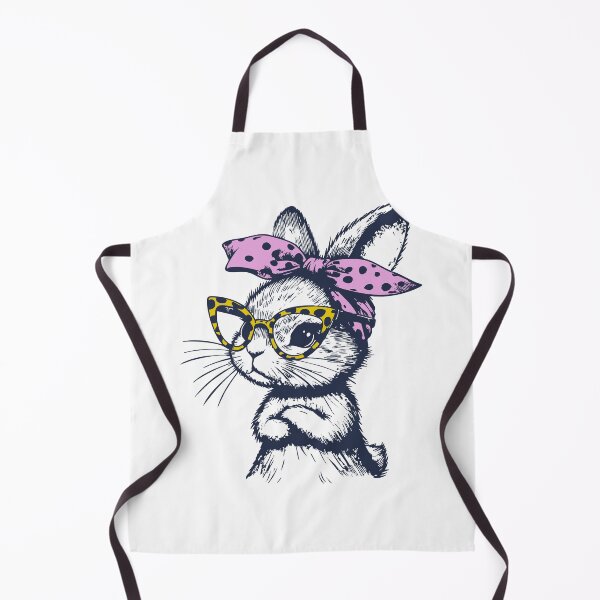 Item preview, Easter Bunny Wearing Leopard Glasses Cute designed and sold by TomFrontierArt.