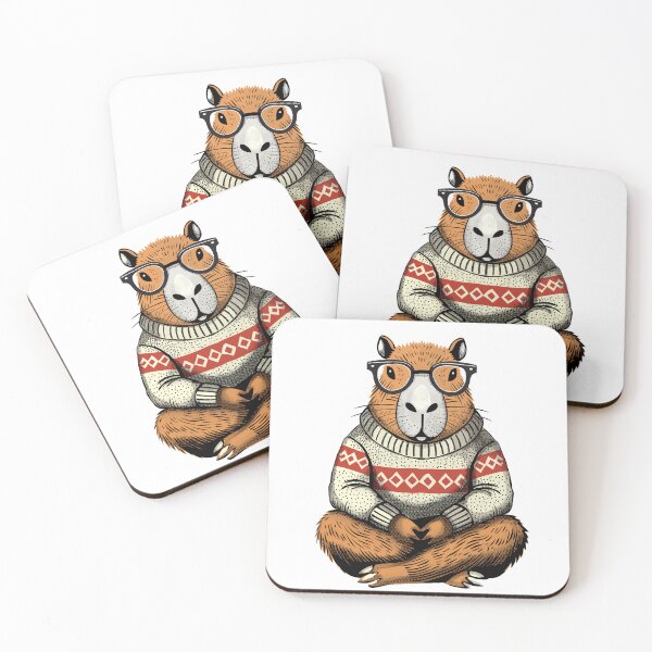 Item preview, Cosy Capybara: The Intellectual designed and sold by krisevansart.
