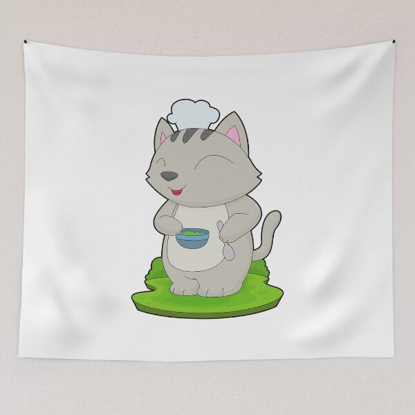 Item preview, Cat Chef Bowl Cook designed and sold by Snabdesign84.