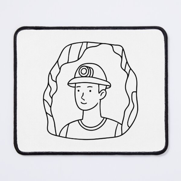 Item preview, Man wear headlamp hat looking around inside rocky cave designed and sold by rasagamastore.