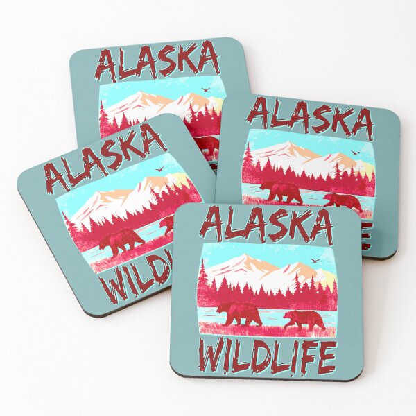 Item preview, Alaska Wildlife Bears - Vintage Nature Adventure Design designed and sold by VikArtStudio.