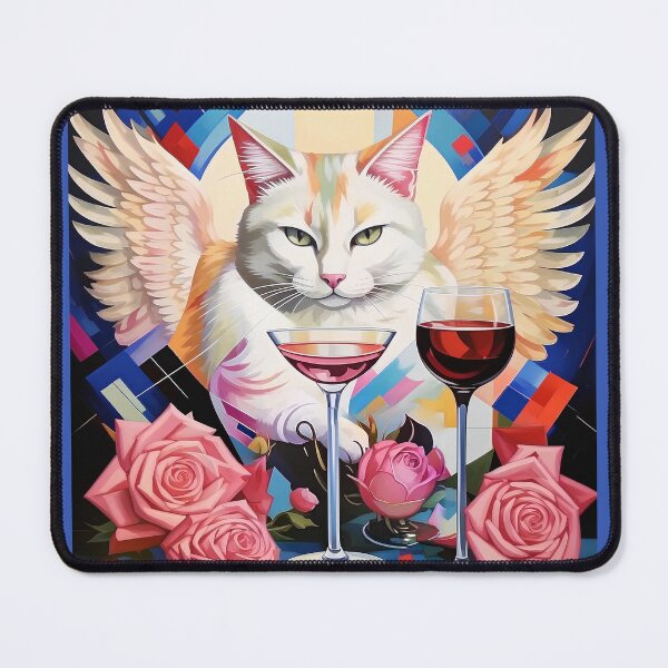 Item preview, Cat angel among roses. designed and sold by Natalia-Vlad.