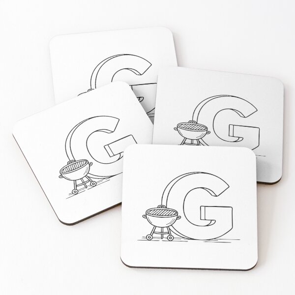 Item preview, An illustration of letter G beside a grill designed and sold by rasagamastore.