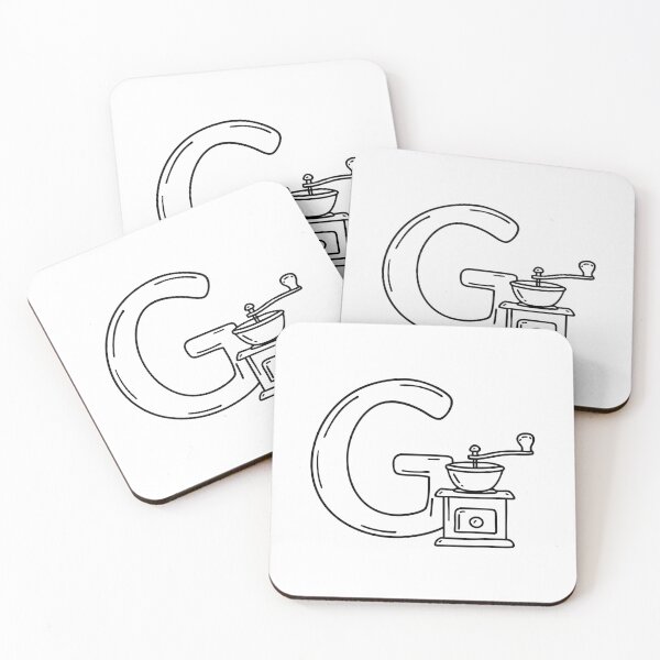 Item preview, An illustration of letter G beside a grinder designed and sold by rasagamastore.