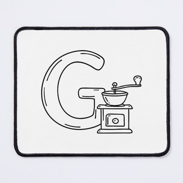 Item preview, An illustration of letter G beside a grinder designed and sold by rasagamastore.