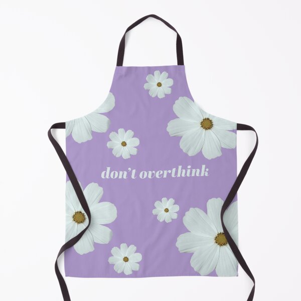Item preview, "Don't Overthink - Minimalist Floral Quote" designed and sold by NikkiXpressions.