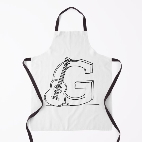 Item preview, An illustration of letter G beside a guitar designed and sold by rasagamastore.