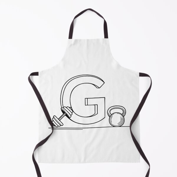 Item preview, An illustration of letter G beside a gym designed and sold by rasagamastore.