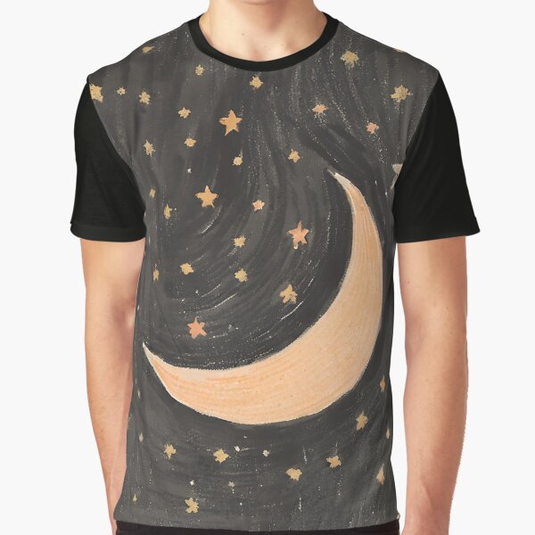 Item preview, Starry moonlit moon designed and sold by JS.Creative.