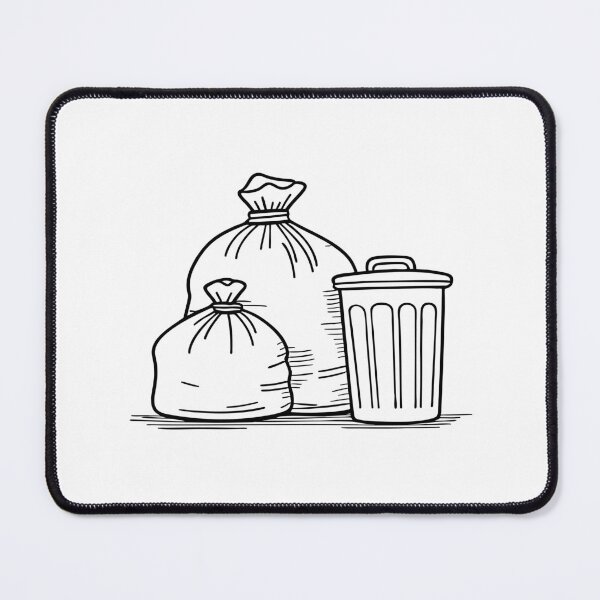 Item preview, Doodle illustration of neatly stacked garbage bags designed and sold by rasagamastore.